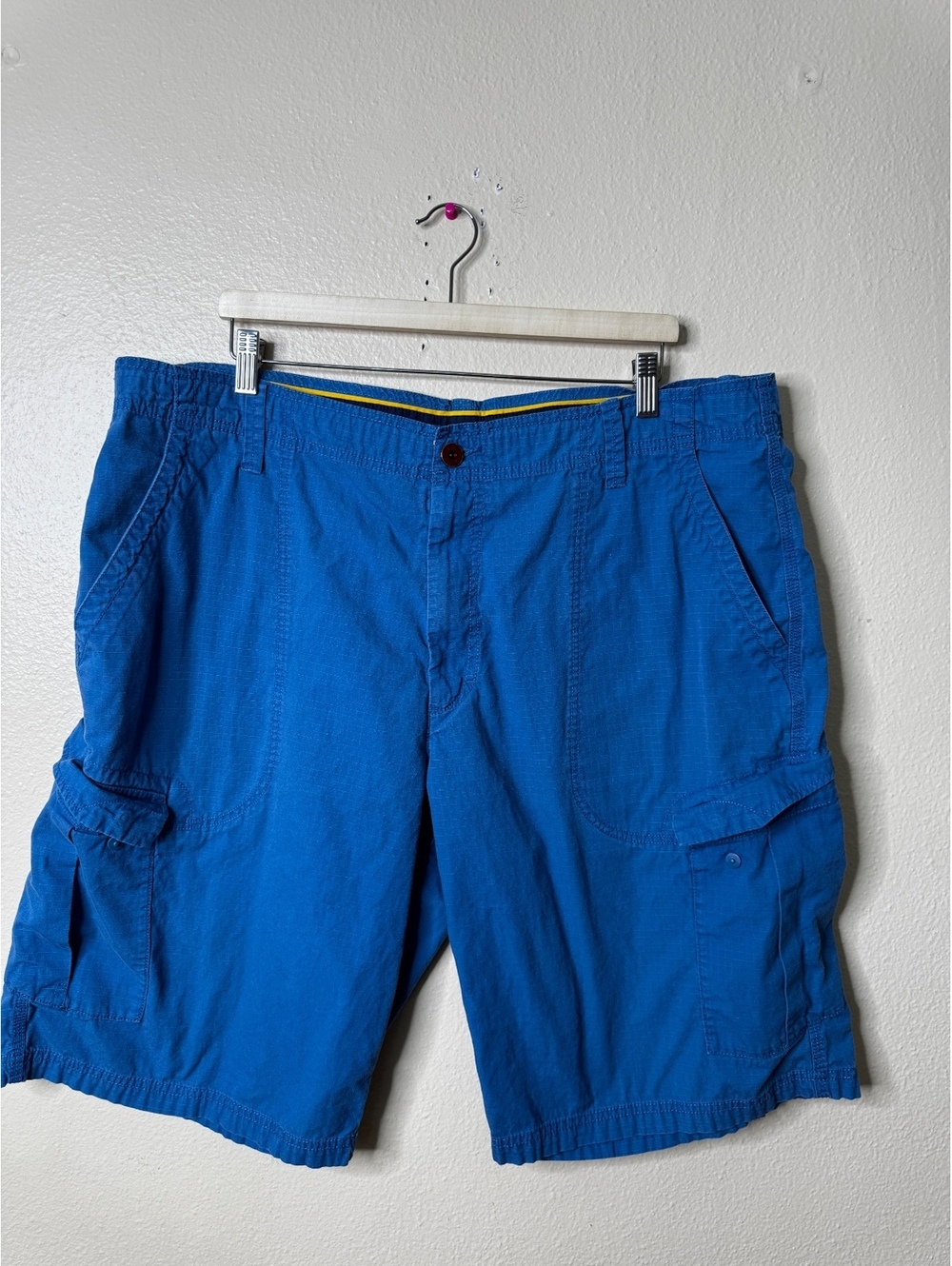 Jordan Mens Size 40 Blue Cotton Ripstop Cargo Shorts Jumpman Logo